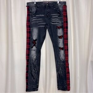 Smuggler’s Moon Speak Easy Tred Carefully Distressed Men’s Jeans